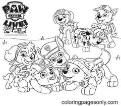 Paw Patrol Everest Para Colorear 2