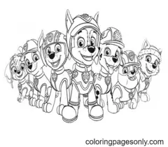 Paw Patrol Everest Para Colorear 3