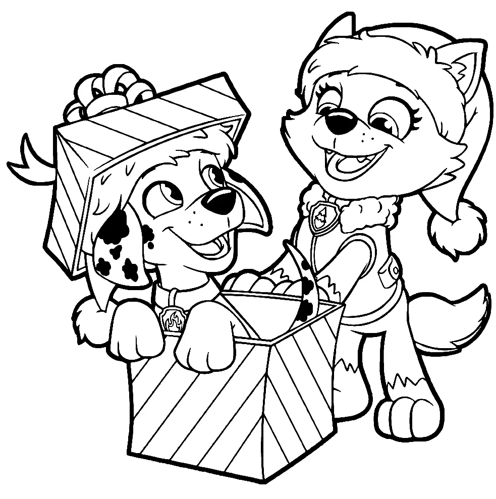 Paw Patrol Everest Para Colorear 5