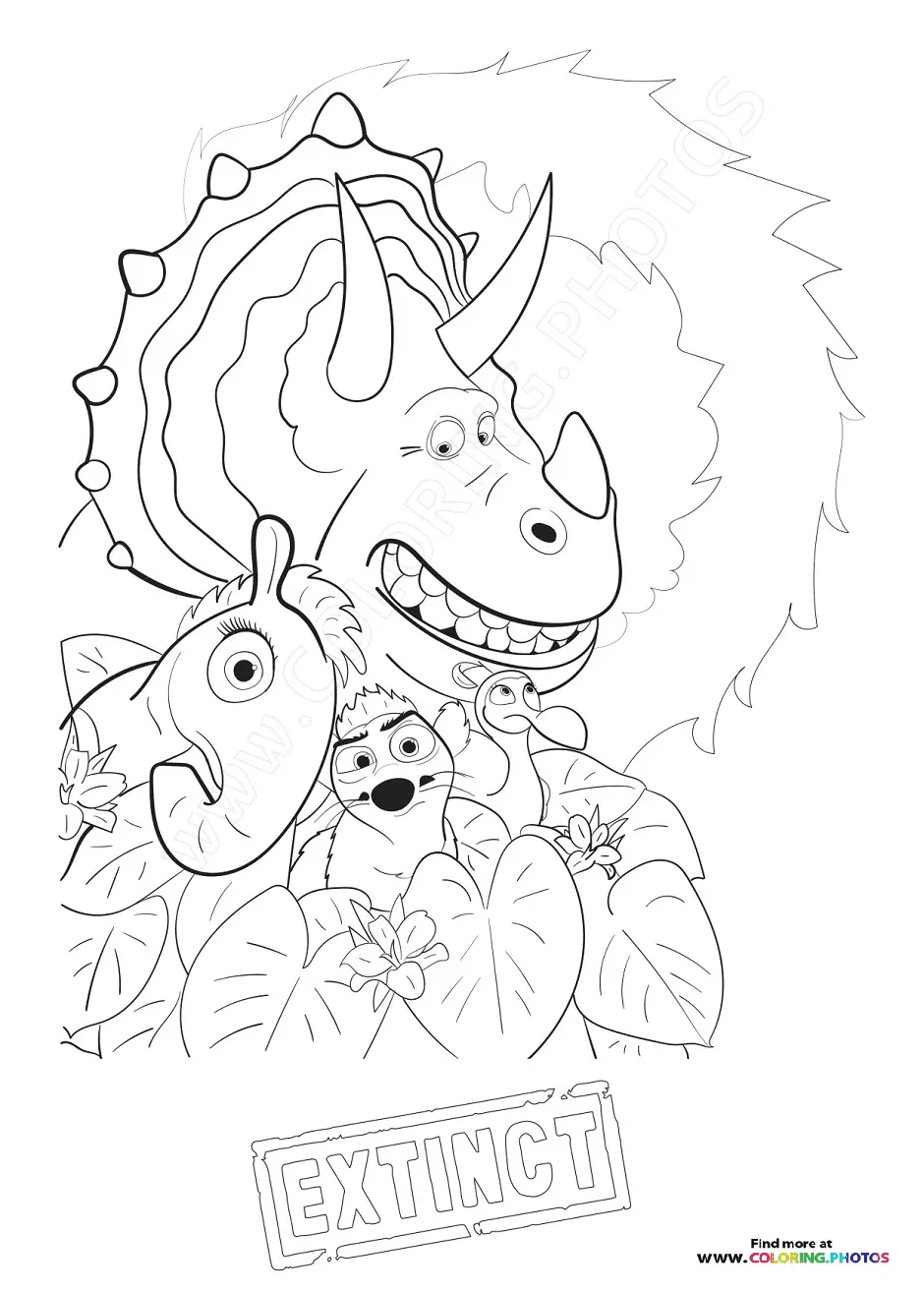 Extinct Coloring Pages 9