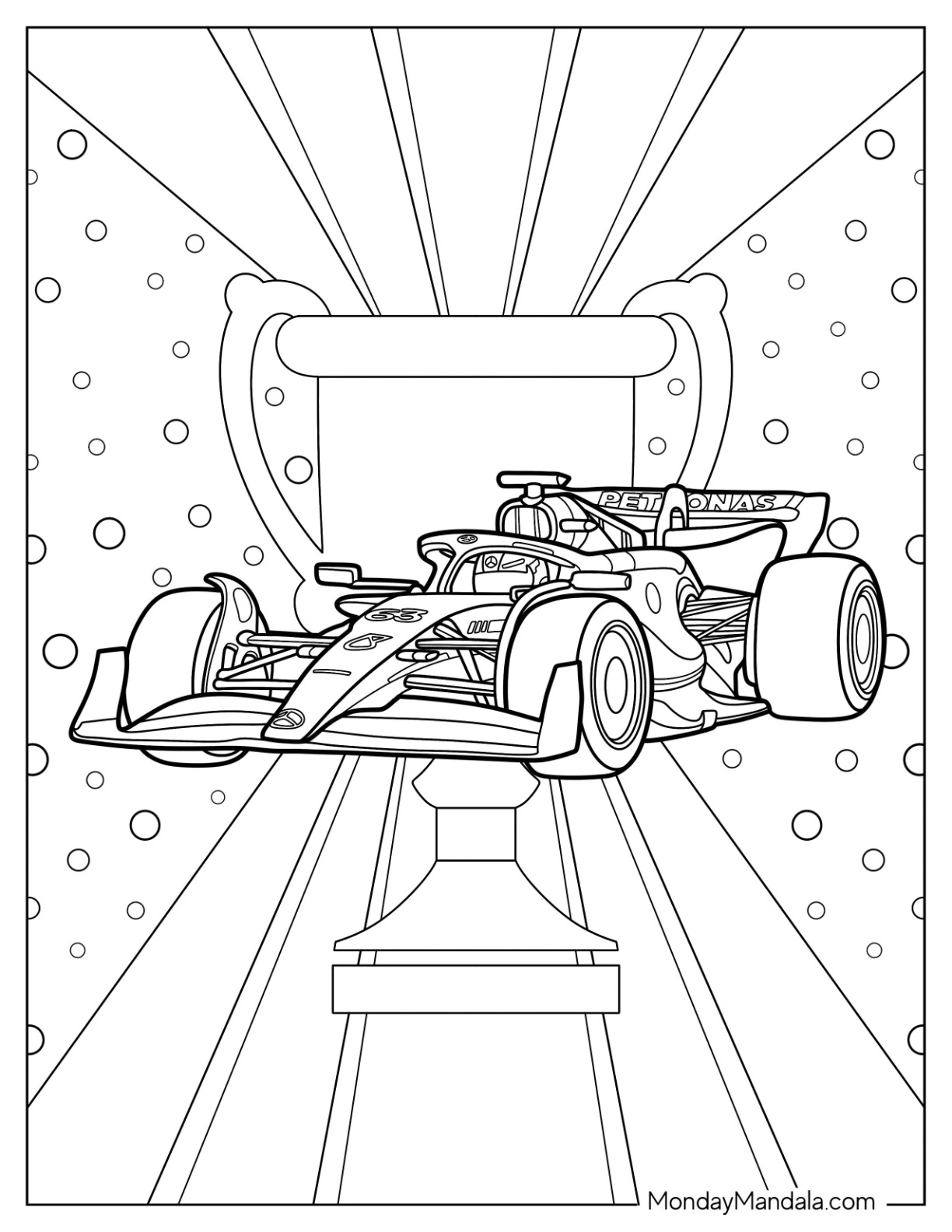 F1 Auto Ausmalbilder 2