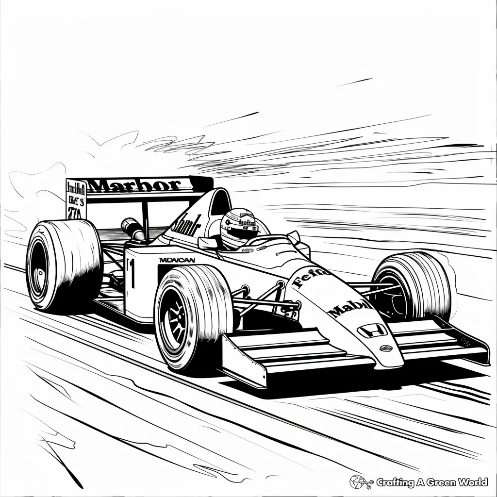 F1 Auto Ausmalbilder 3