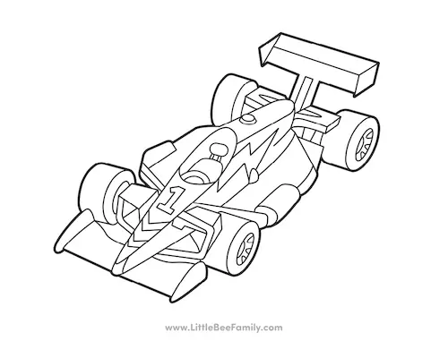 F1 Auto Ausmalbilder 6