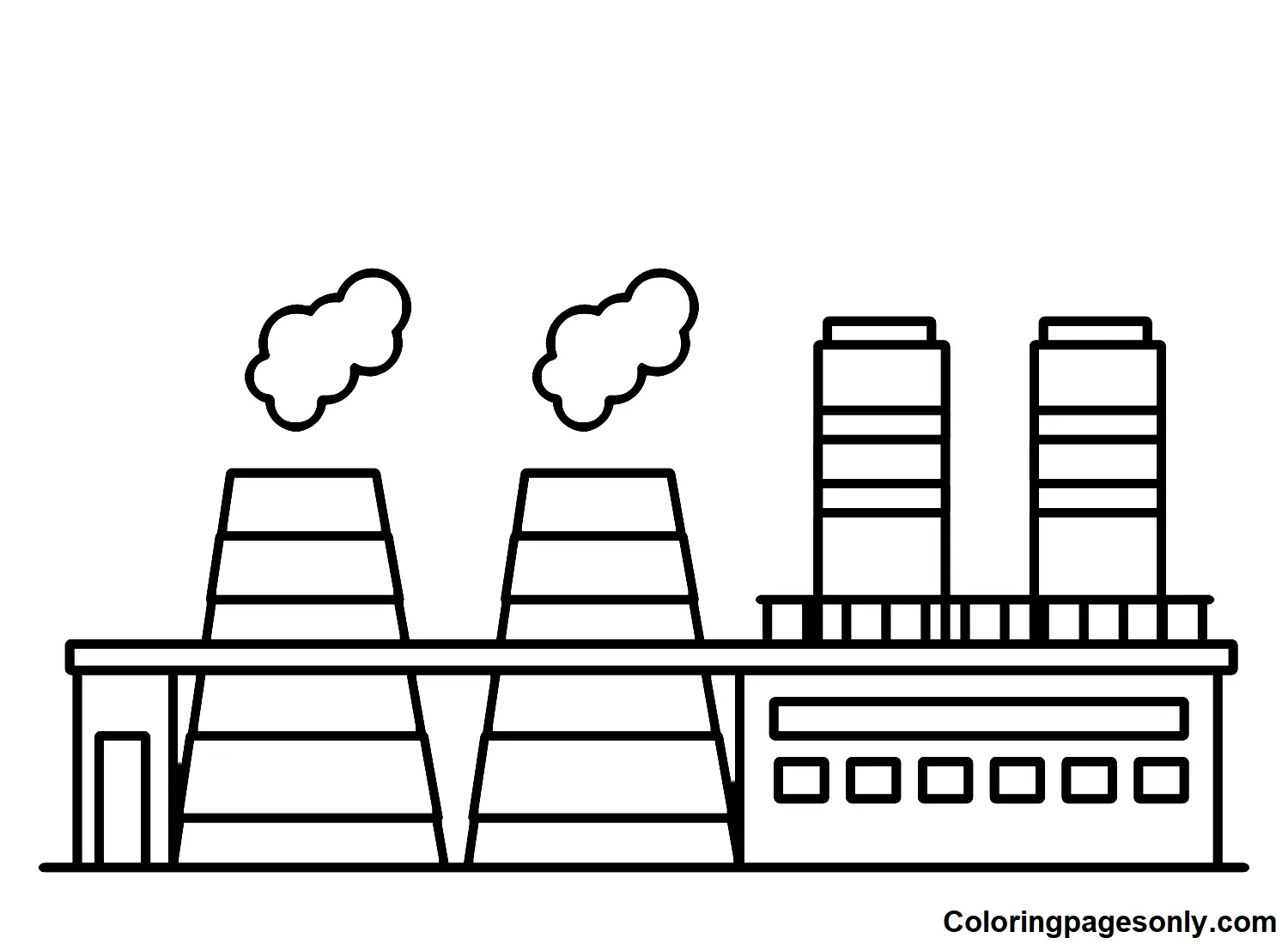 Desenhos de Fabrica Para Colorir 10