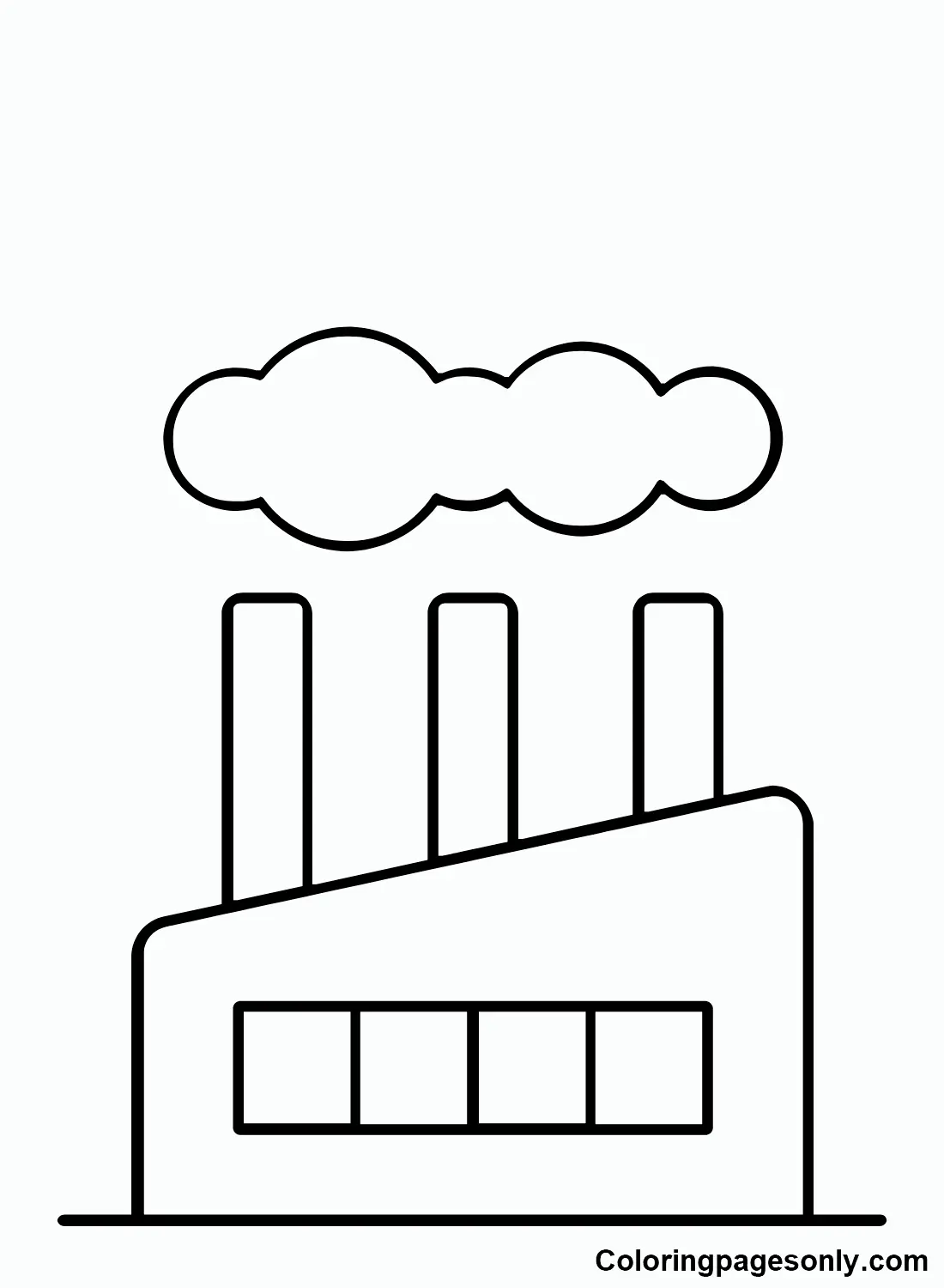Desenhos de Fabrica Para Colorir 7