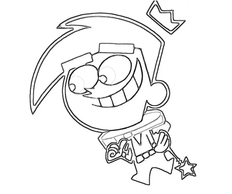 Padrinos Magicos Para Colorear