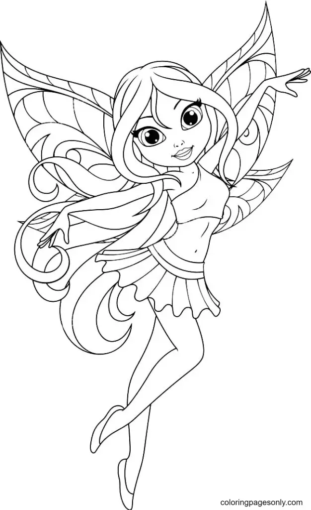 Fairy Coloring Pages 1