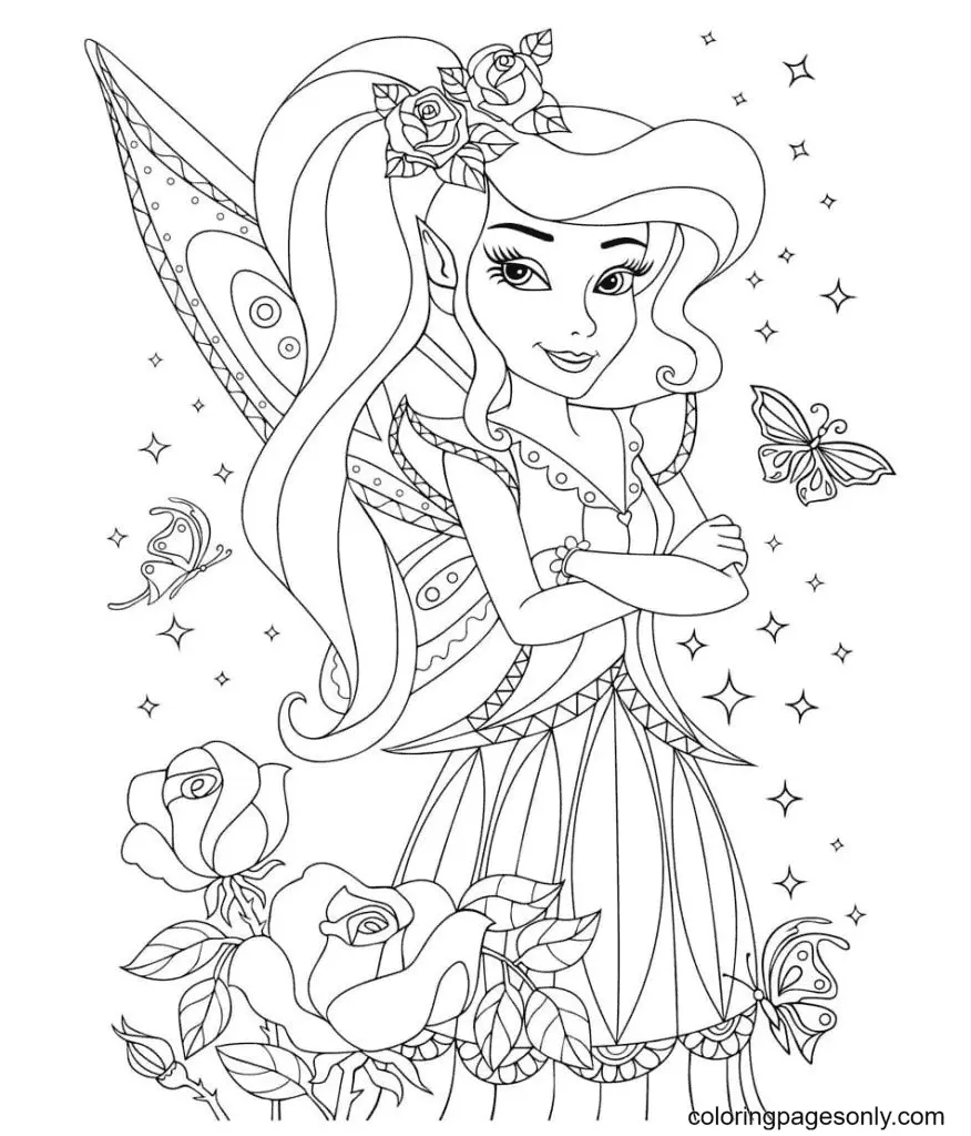 Fairy Coloring Pages 13