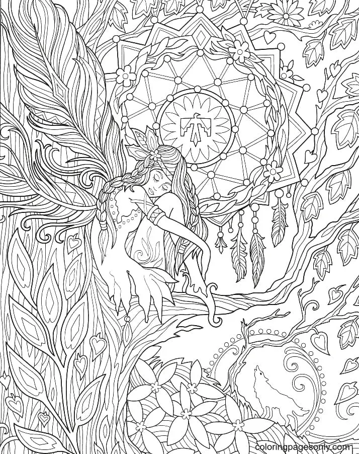 Fairy Coloring Pages 28