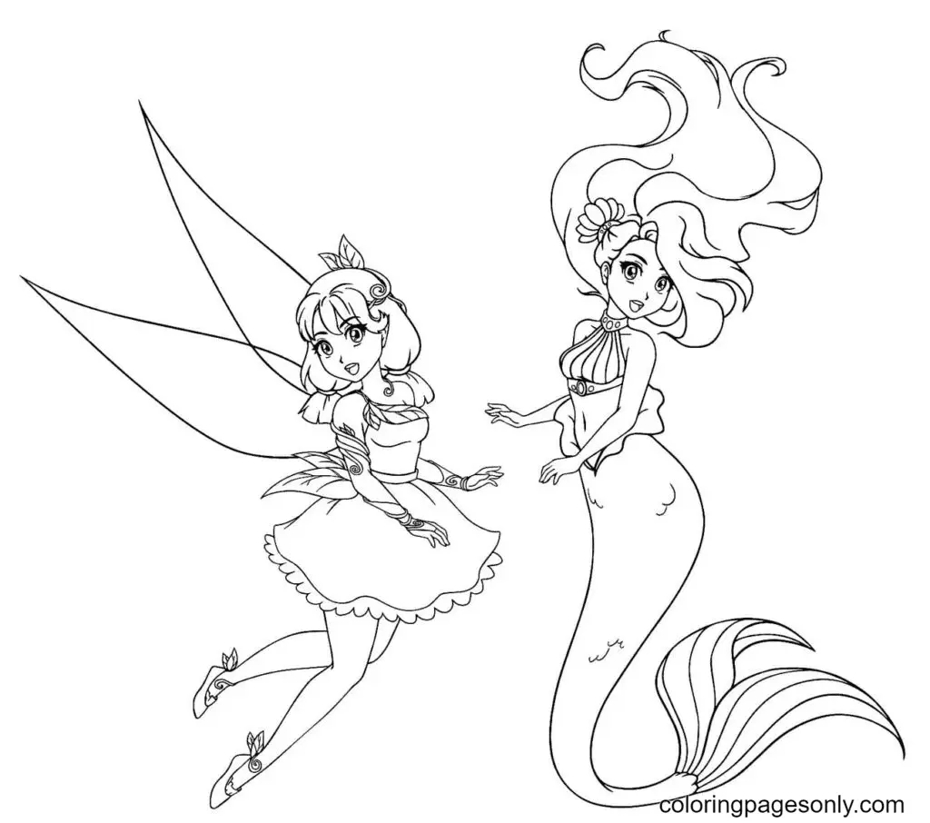 Fairy Coloring Pages 3