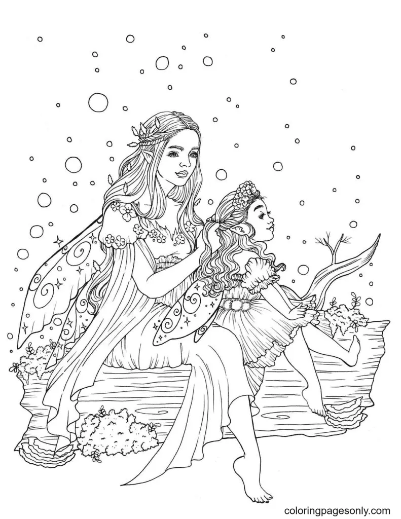 Fairy Coloring Pages 35