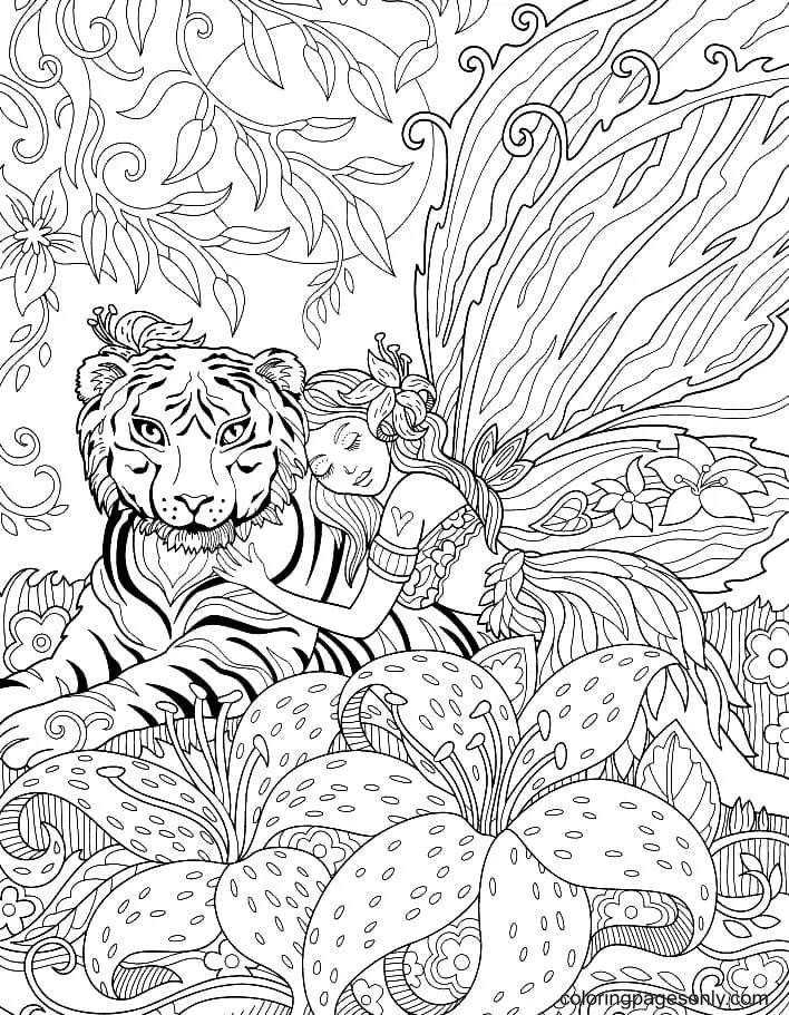 Fairy Coloring Pages 38