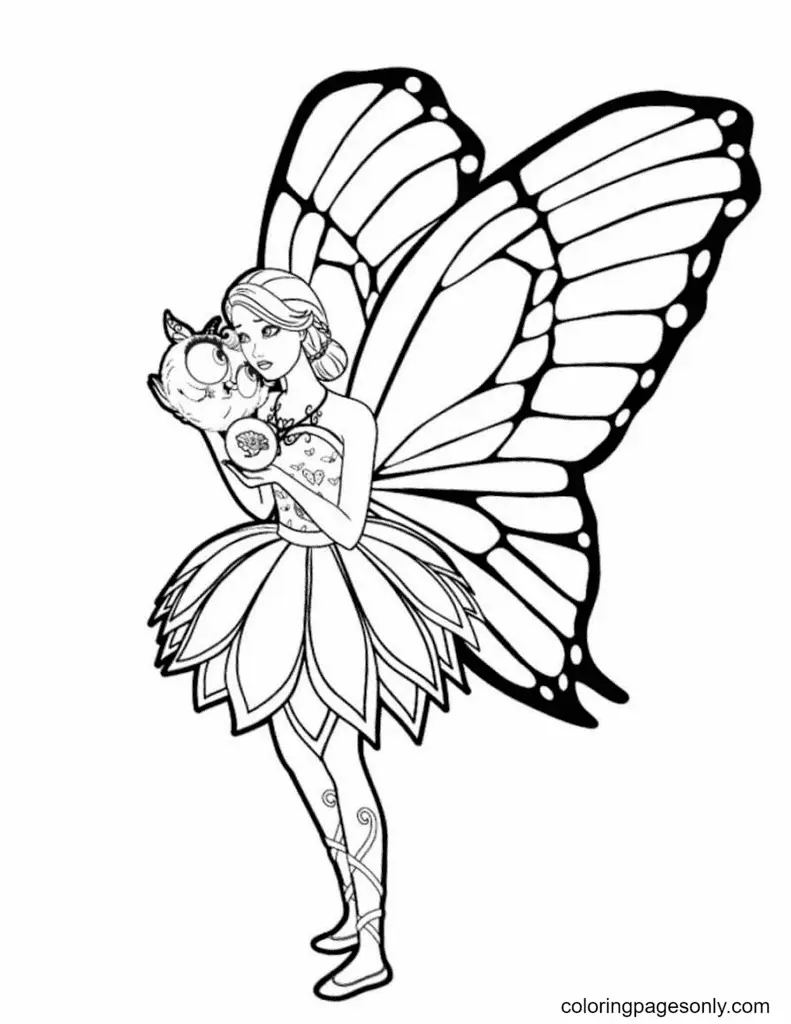 Fairy Coloring Pages 4