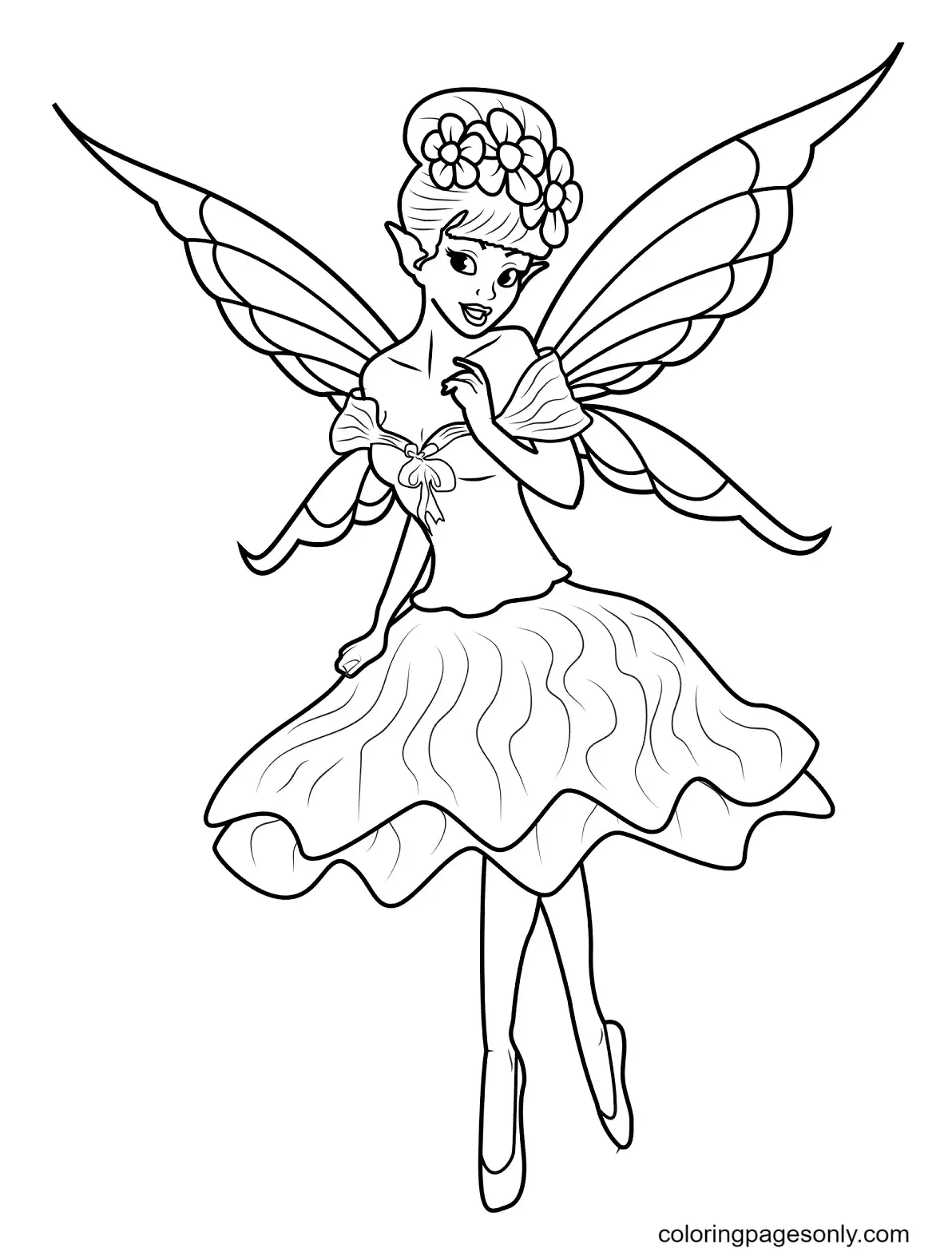 Fairy Coloring Pages 41