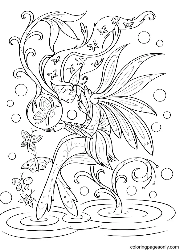 Fairy Coloring Pages 44