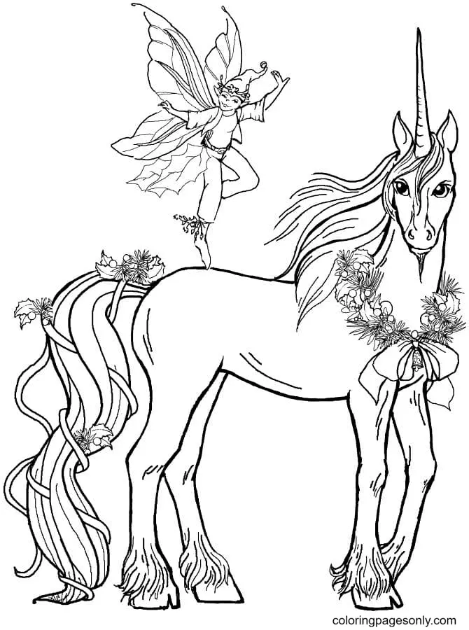 Fairy Coloring Pages 45