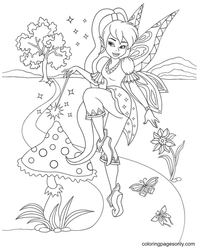 Fairy Coloring Pages 47