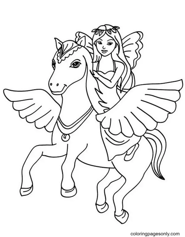 Fairy Coloring Pages 5