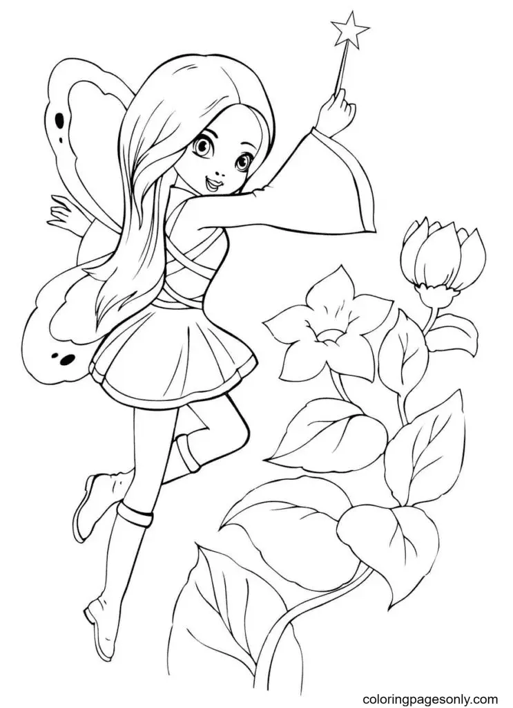 Fairy Coloring Pages 50