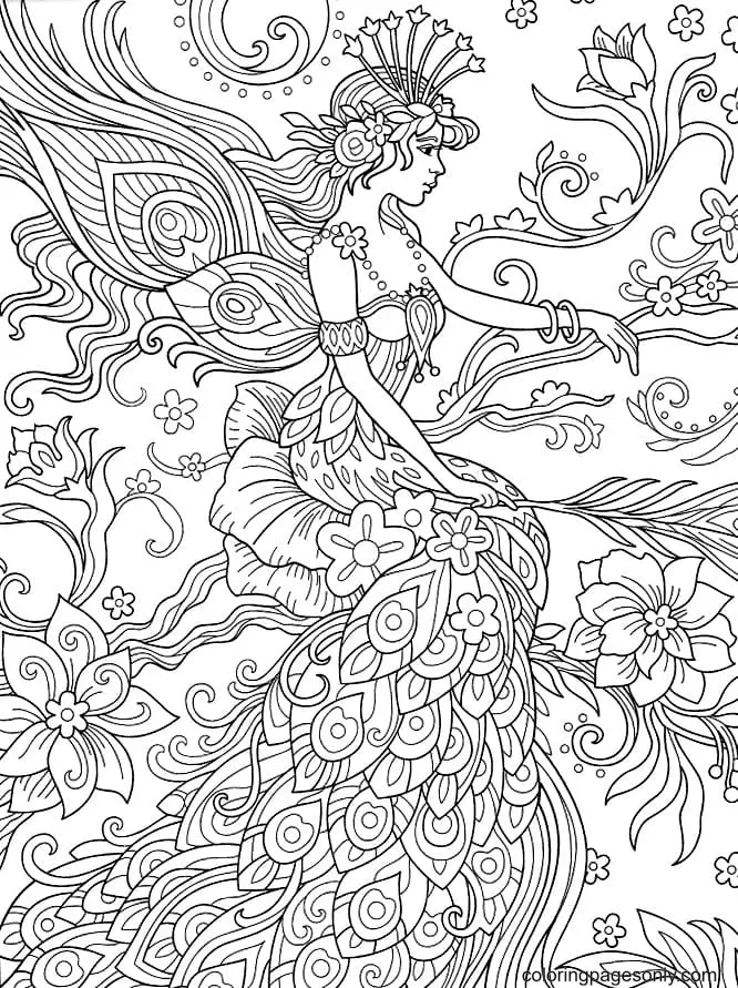 Fairy Coloring Pages 53