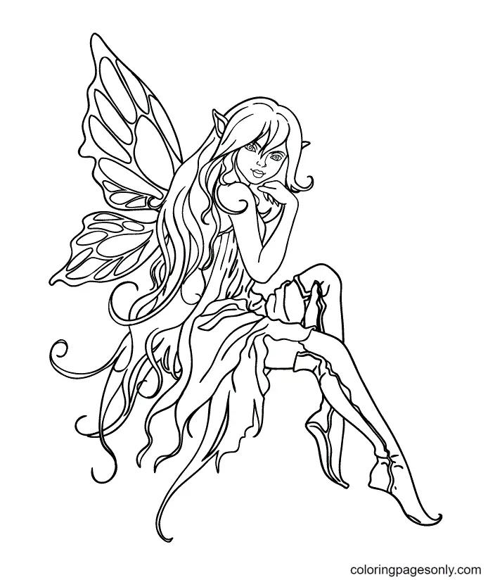 Fairy Coloring Pages 55