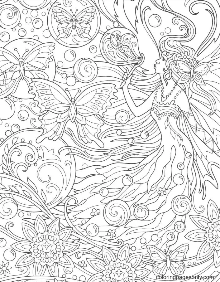 Fairy Coloring Pages 58