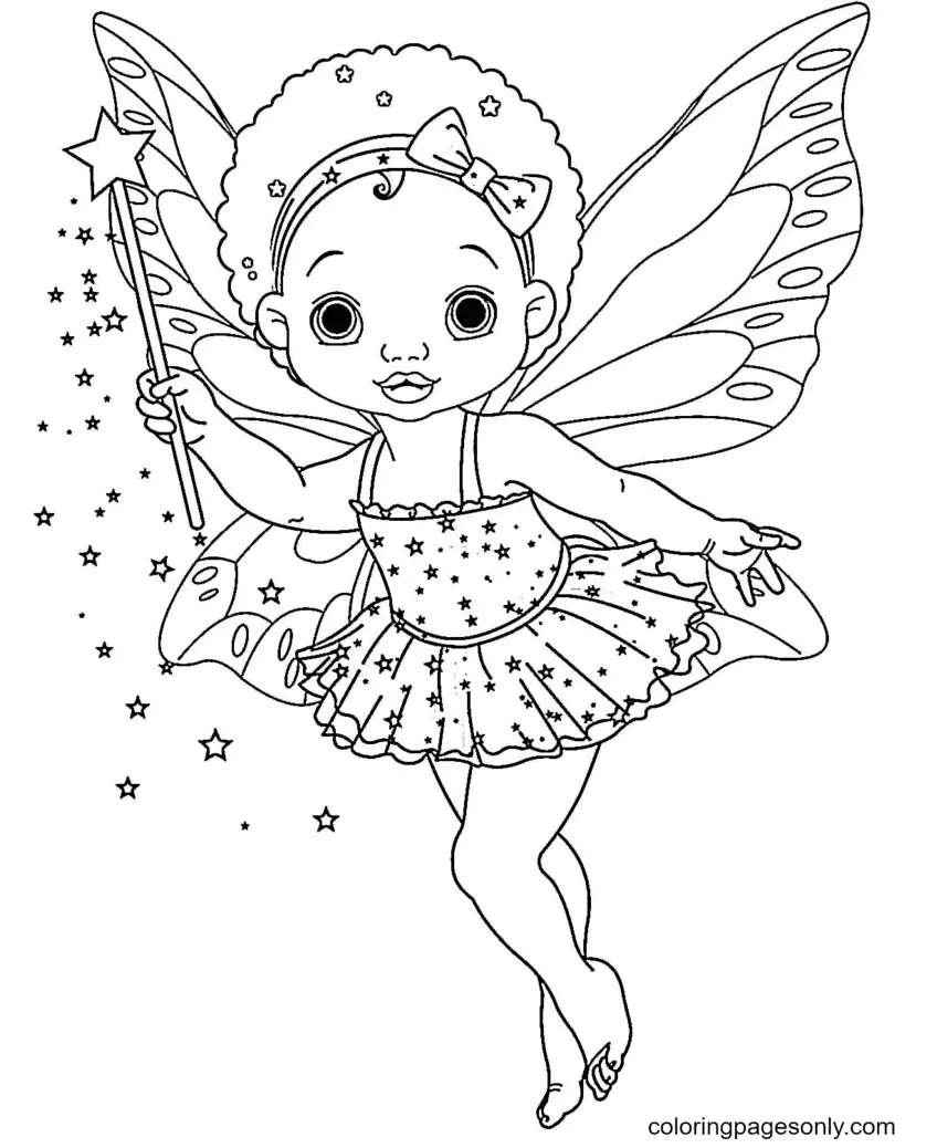 Fairy Coloring Pages 68