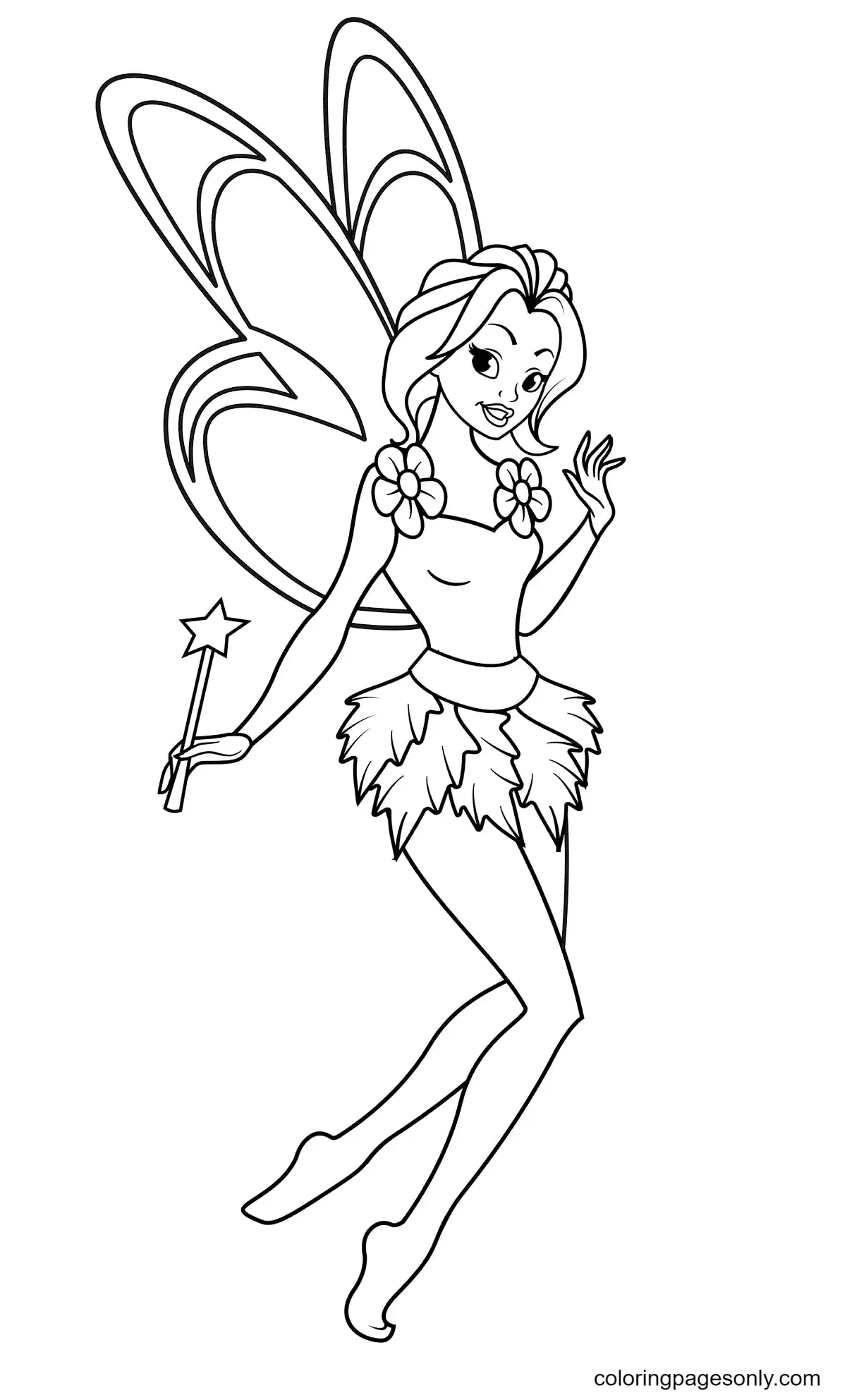 Fairy Coloring Pages 74