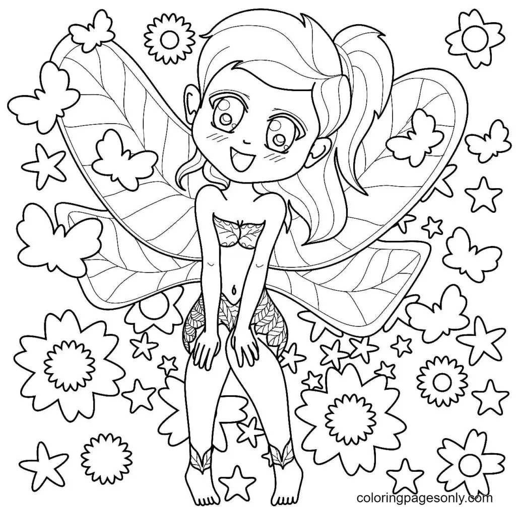 Fairy Coloring Pages 75