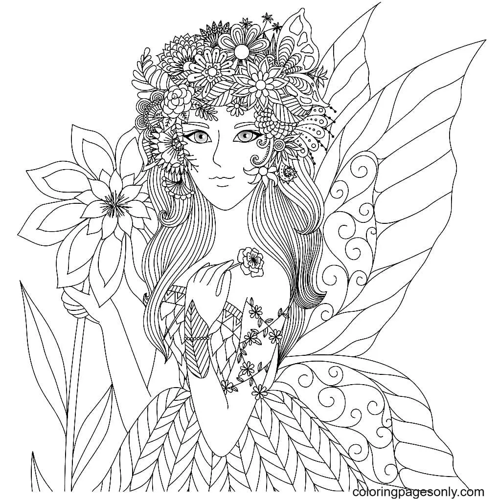 Fairy Coloring Pages 81