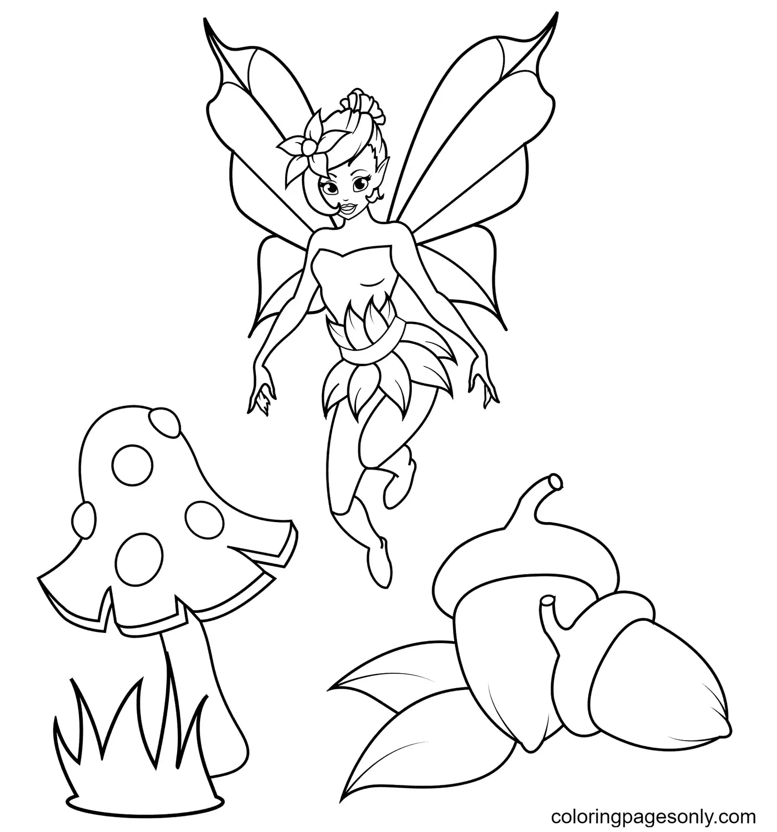 Fairy Coloring Pages 90