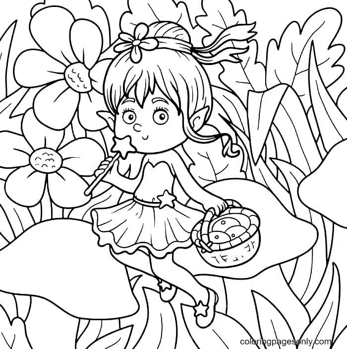 Fairy Coloring Pages 94