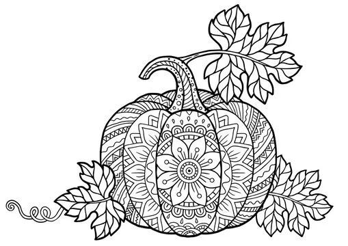 Outono adulto Para Colorir 2