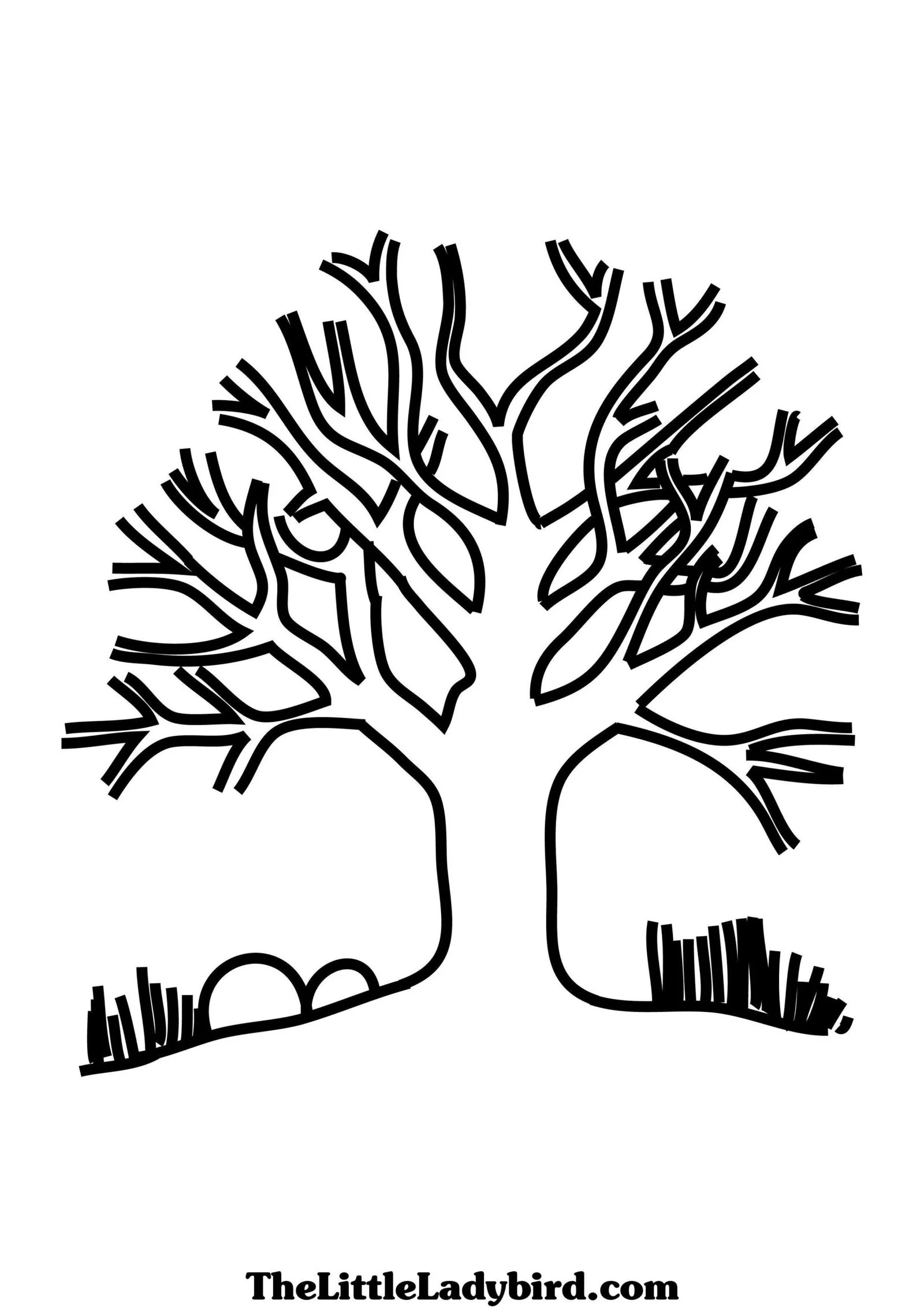 Fall Trees Coloring Pages 20