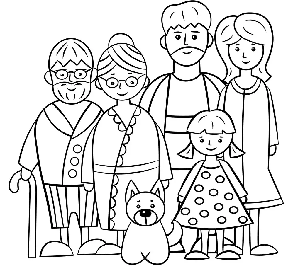 Family Coloring Pages 22