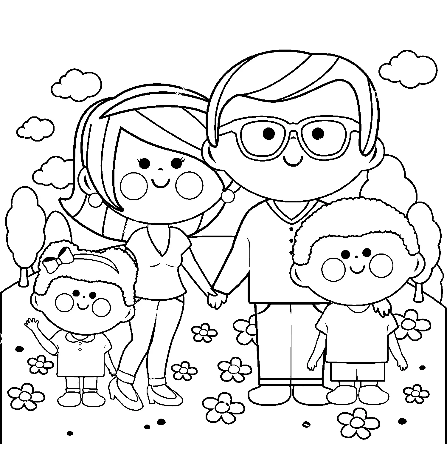 Family Coloring Pages 23