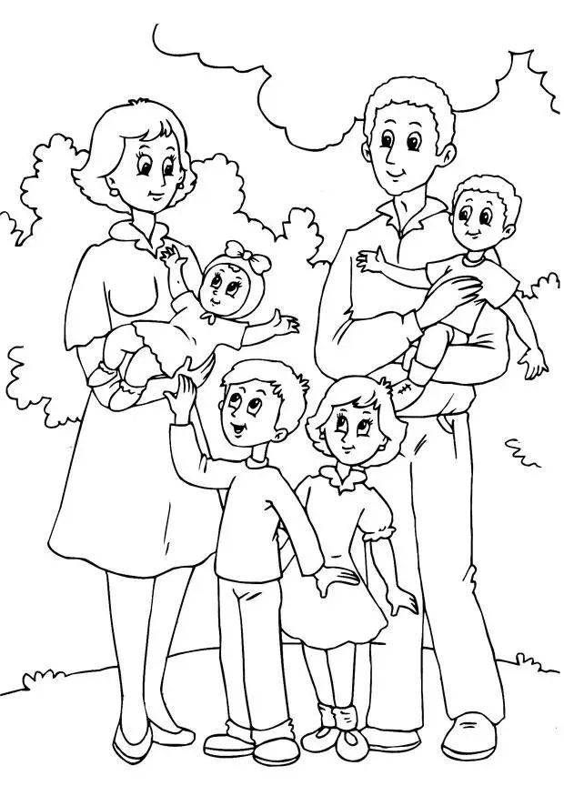 Family Coloring Pages 24