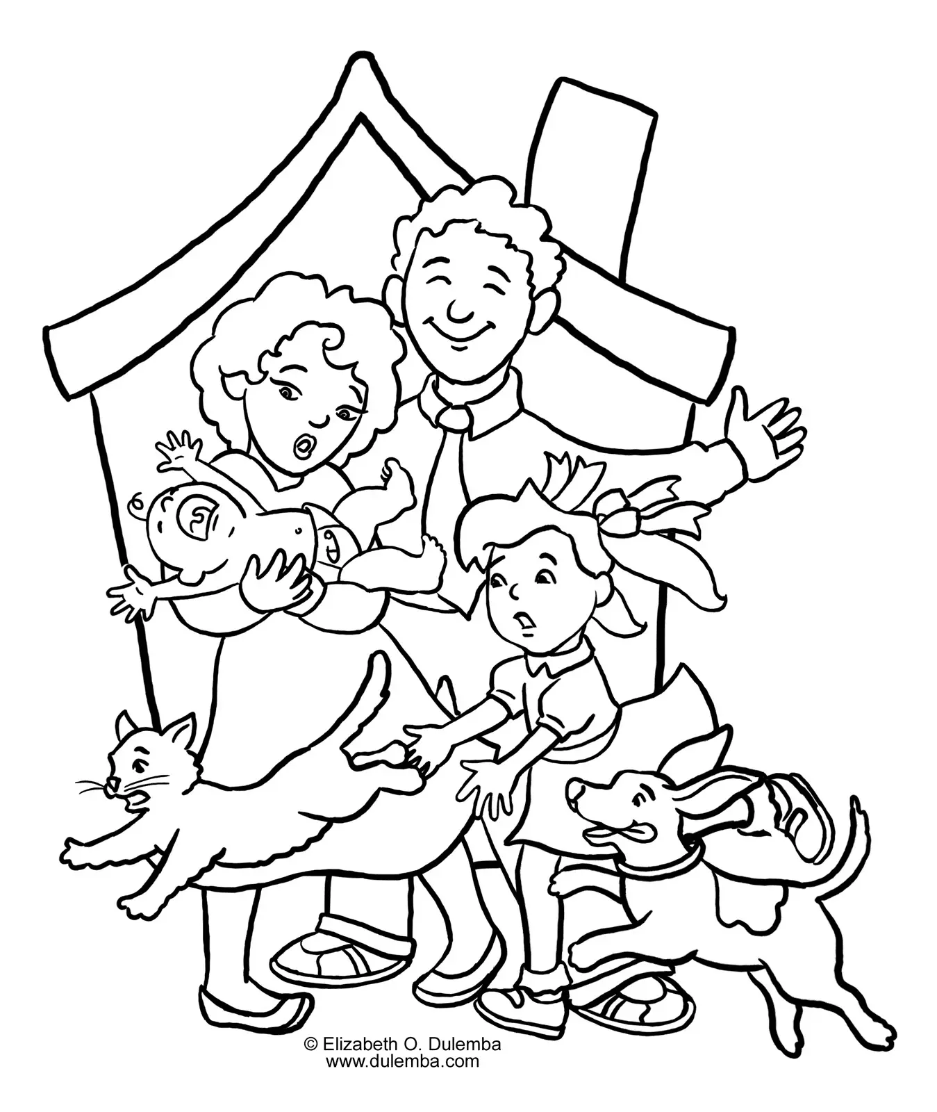 Family Coloring Pages 29