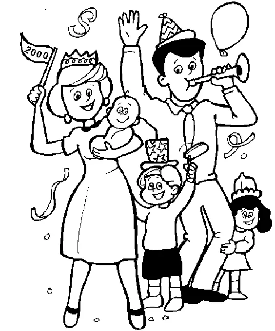 Family Coloring Pages 30