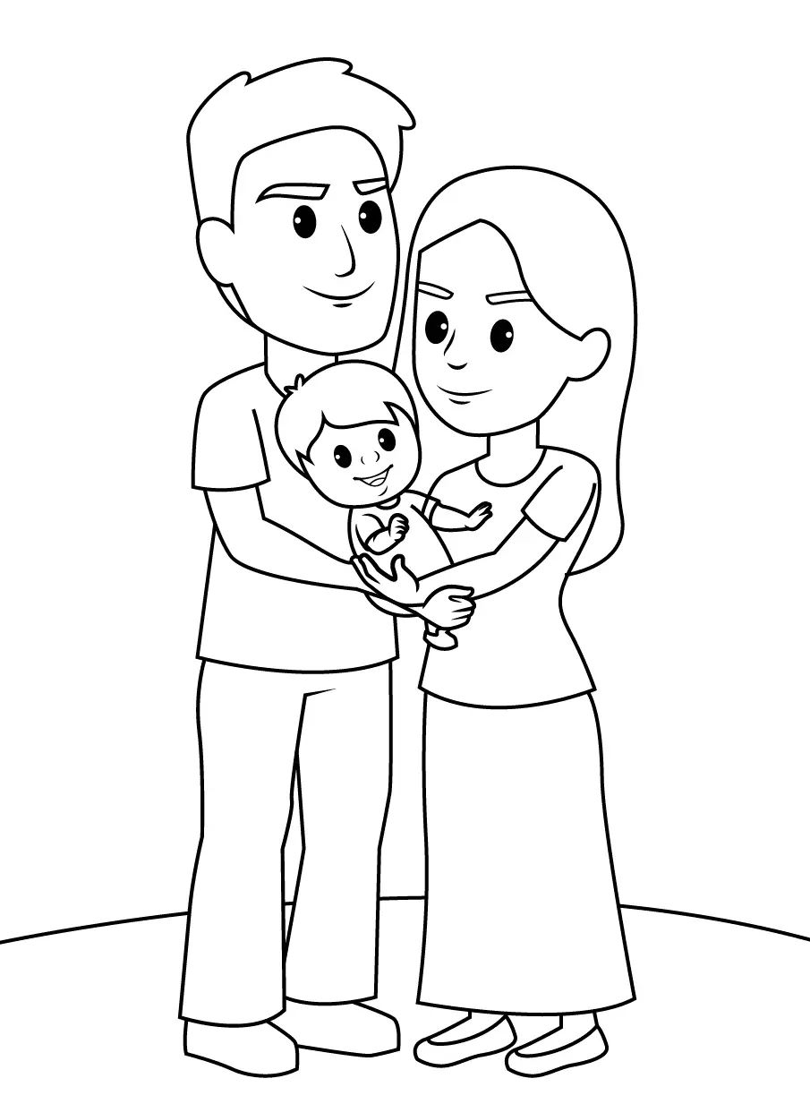 Family Coloring Pages 33