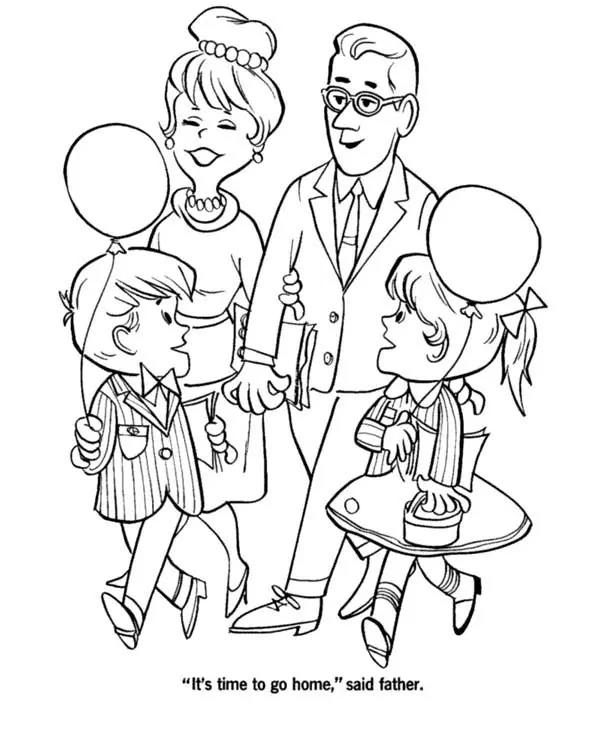 Family Coloring Pages 39