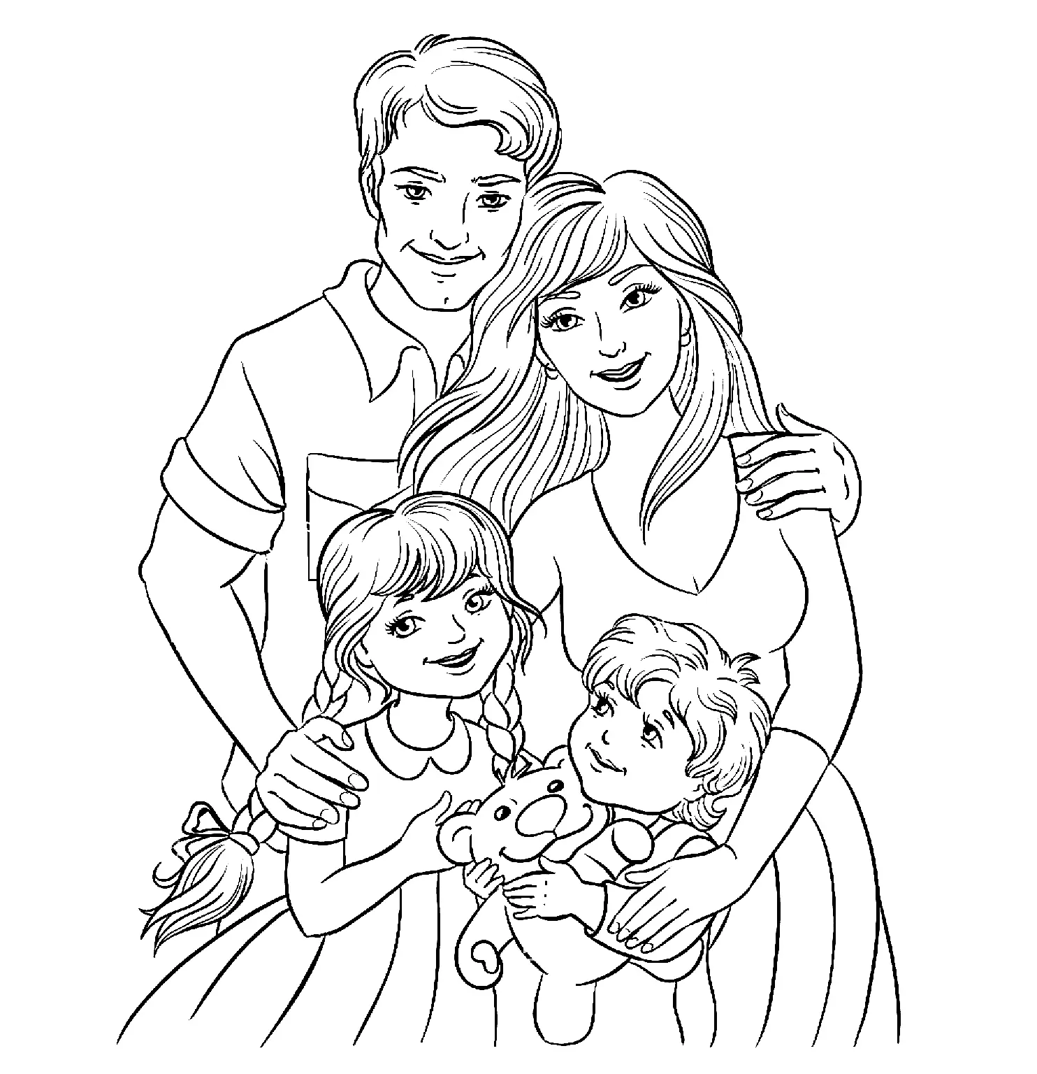 Family Coloring Pages 4