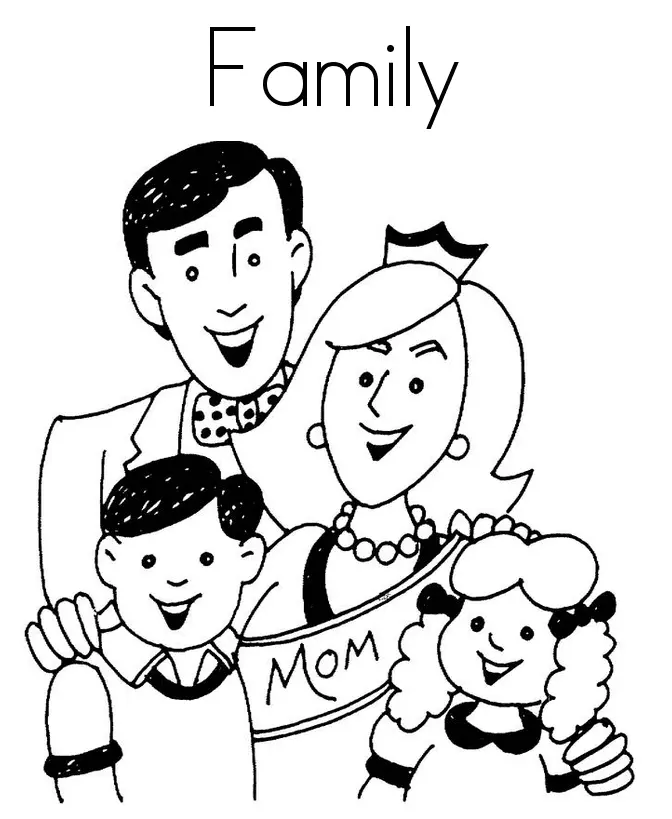Family Coloring Pages 40