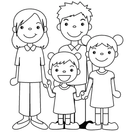 Familientag Ausmalbilder 3