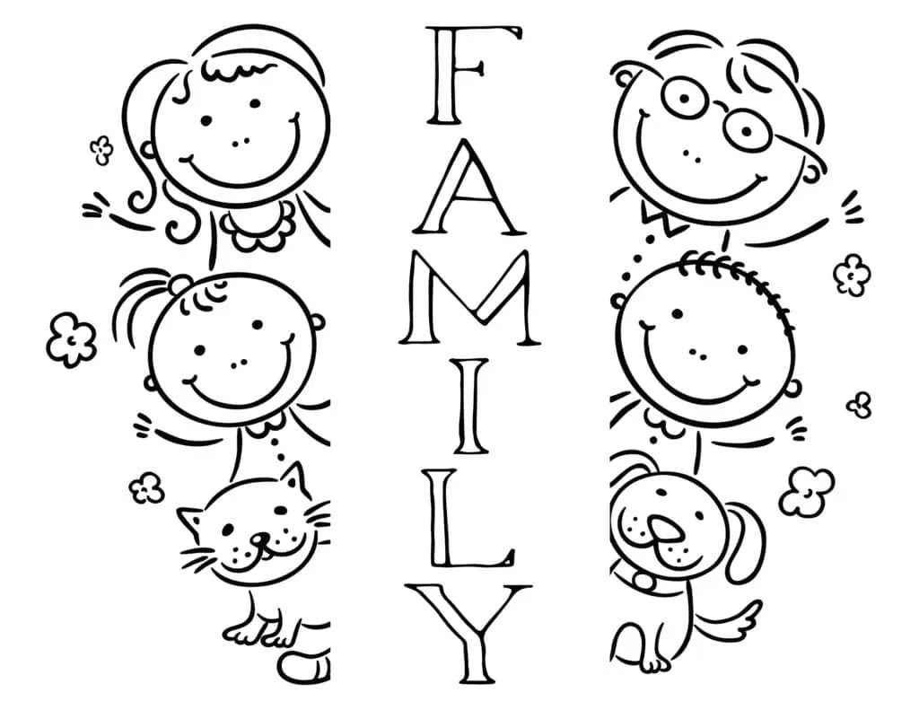 Familientag Ausmalbilder 8