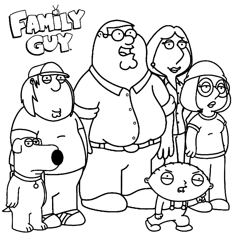Family Guy Coloring Pages 11