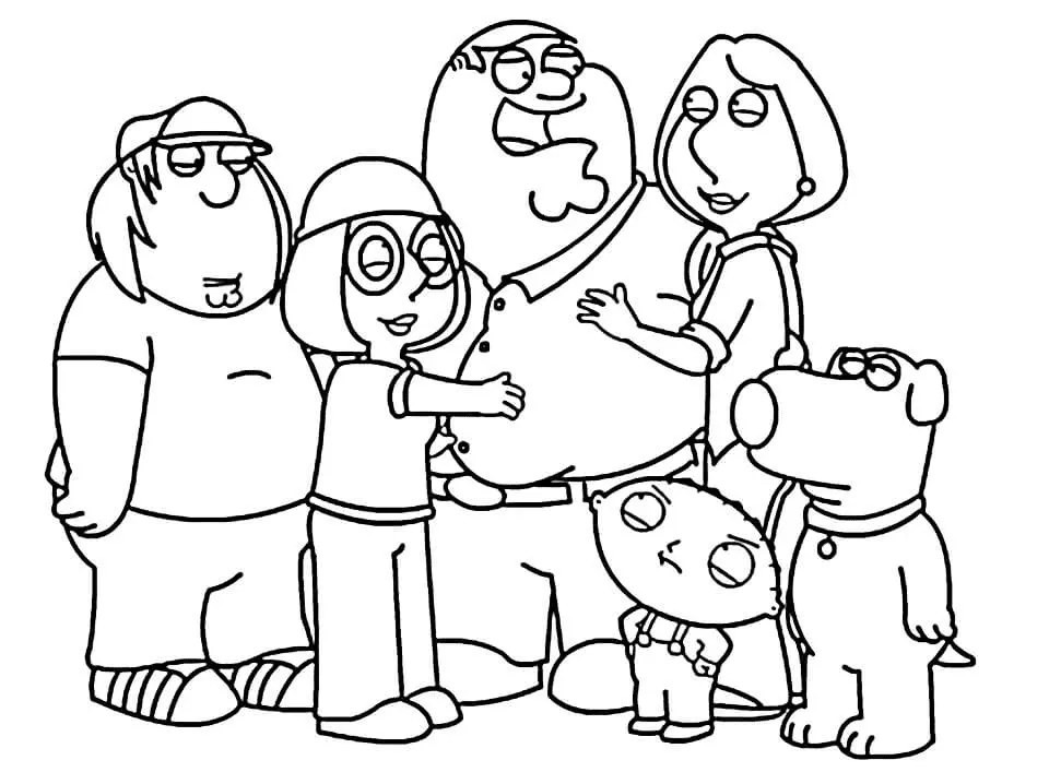 Family Guy Coloring Pages 17