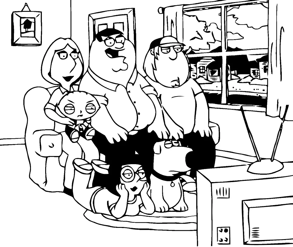 Family Guy Coloring Pages 31