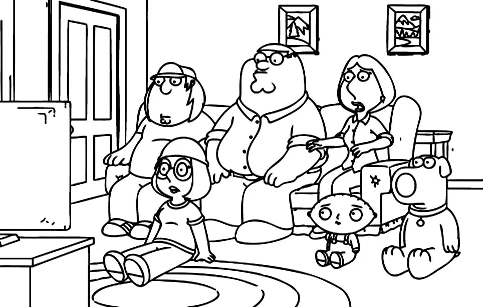 Family Guy Coloring Pages 4