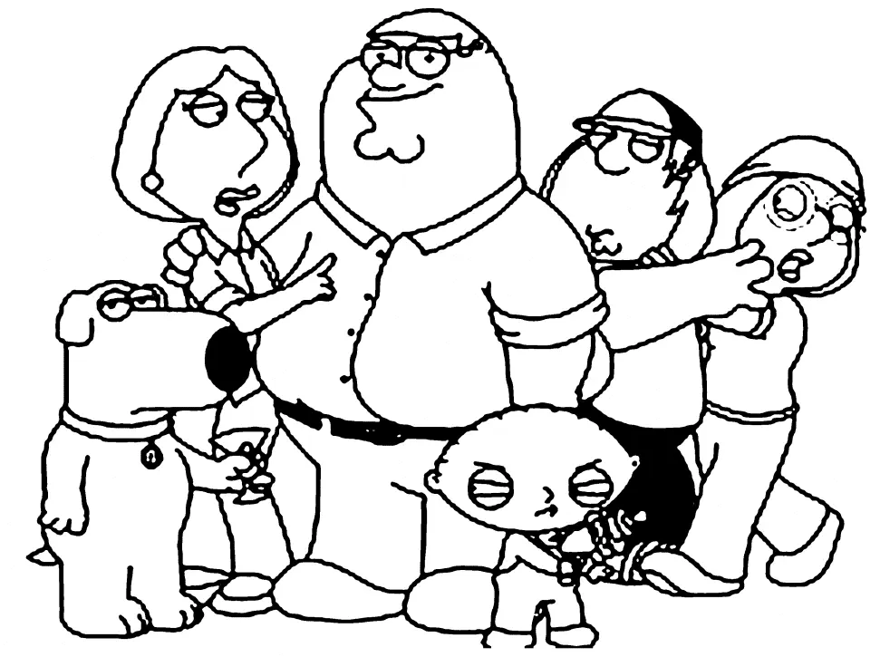 Family Guy Coloring Pages 44